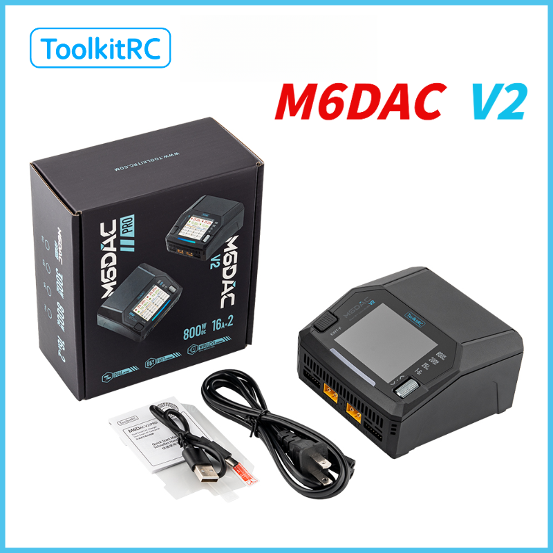 Drone Racing Charger - ToolkitRC M6DAC V2 RC Auto 7,4V