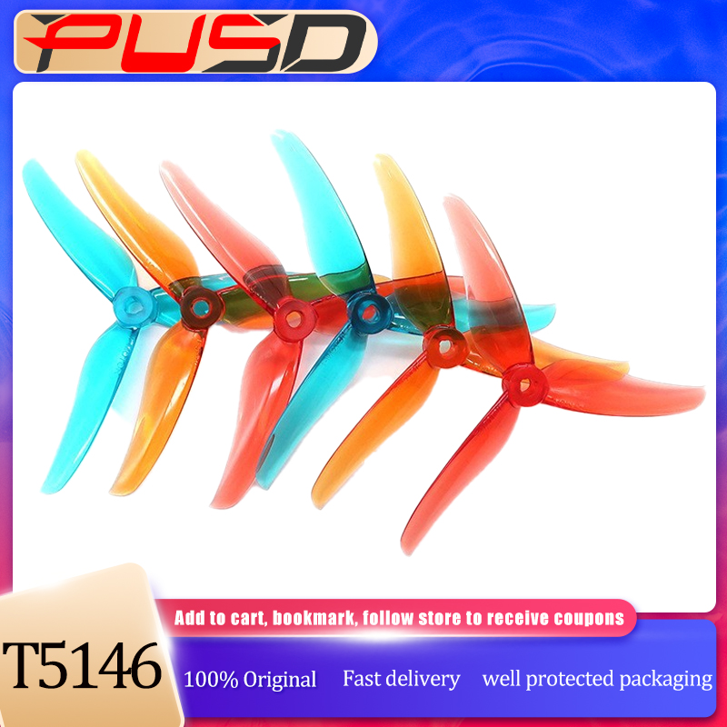 Drone Racing Propeller - 2 Paar T-Motor T5146 5146 5-Zoll-3-Blatt-Propeller,