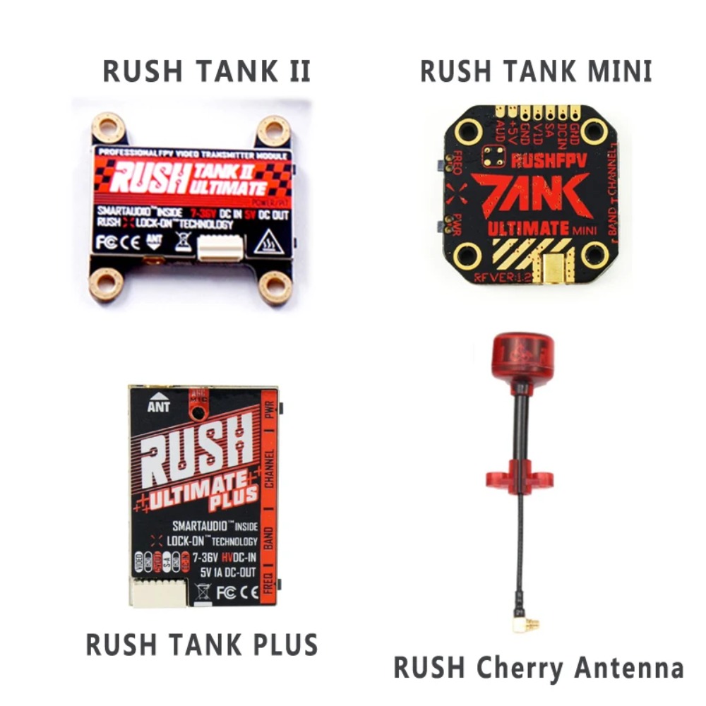 Drone Racing Vtx - RUSH TANK Ultimate II/Mini/PLUS/Solo VTX 5,8GHz