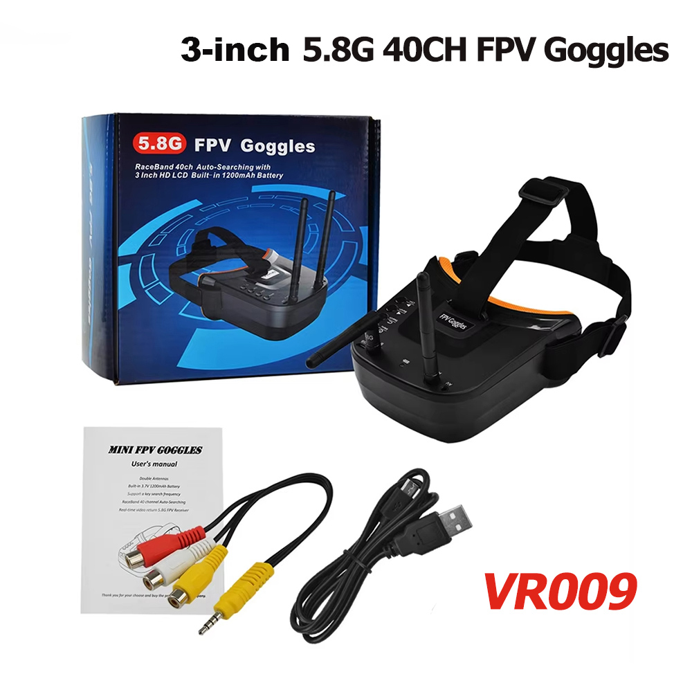 Drone Racing Goggles - VR009 FPV-Videobrille, 3 Zoll, 480 x