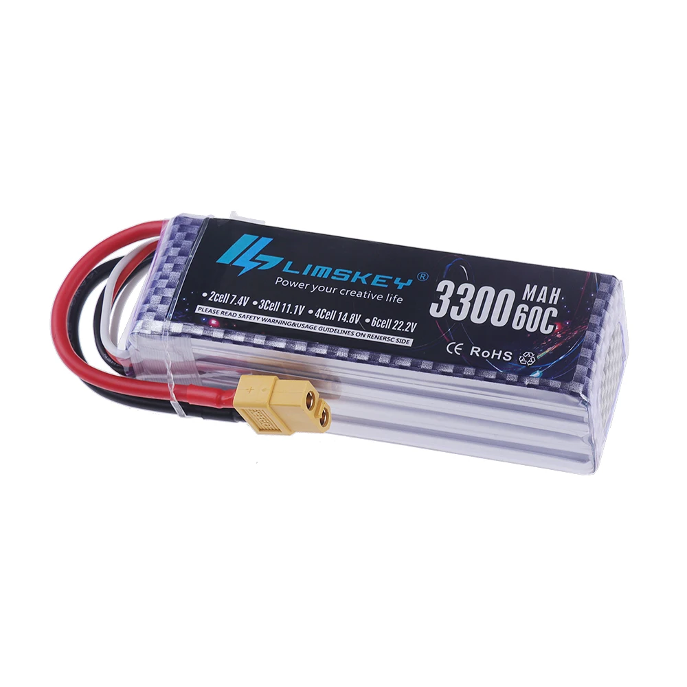 4S LiPo Akku 14,8V 3300mAh 60C – Drone Racing Battery Bewertung und Preis