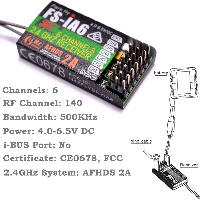 Flysky FS-IA6 Empfänger 6CH Du – Drone Racing Receiver Bewertung und Preis
