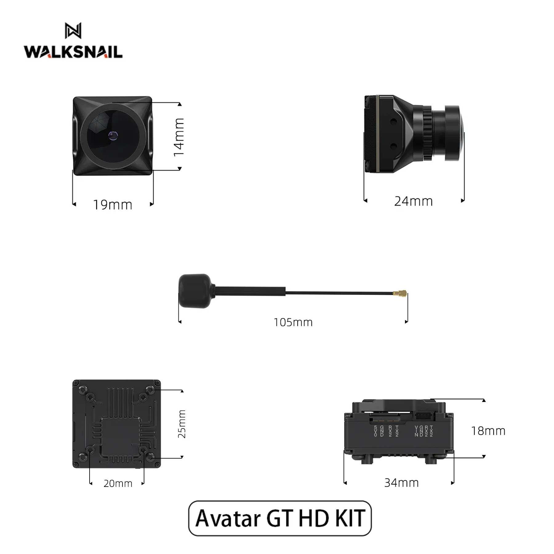 Walksnail Avatar GT HD KIT 2W  – Drone Racing Camera Bewertung und Preis