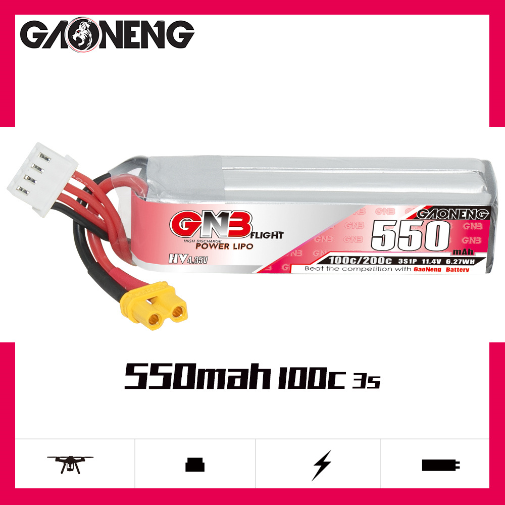GNB HV 11,4 V 550 mAh 100C/200 – Drone Racing Battery Bewertung und Preis