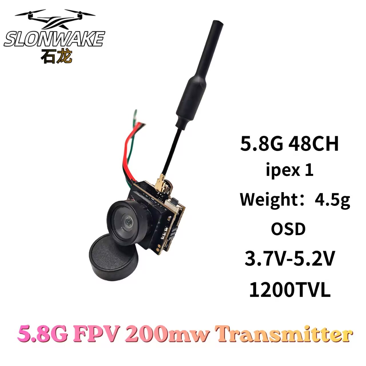 SLONWAKE 5,8G analoge Videoübe – Drone Racing Camera Bewertung und Preis