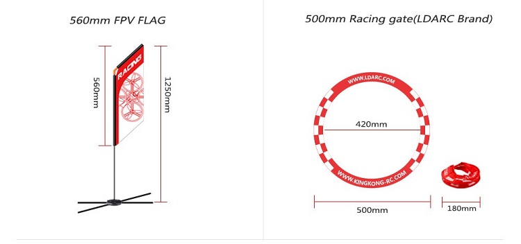 560mm FPV Racer Flag Drone Qua – Drone Racing Flag Bewertung und Preis