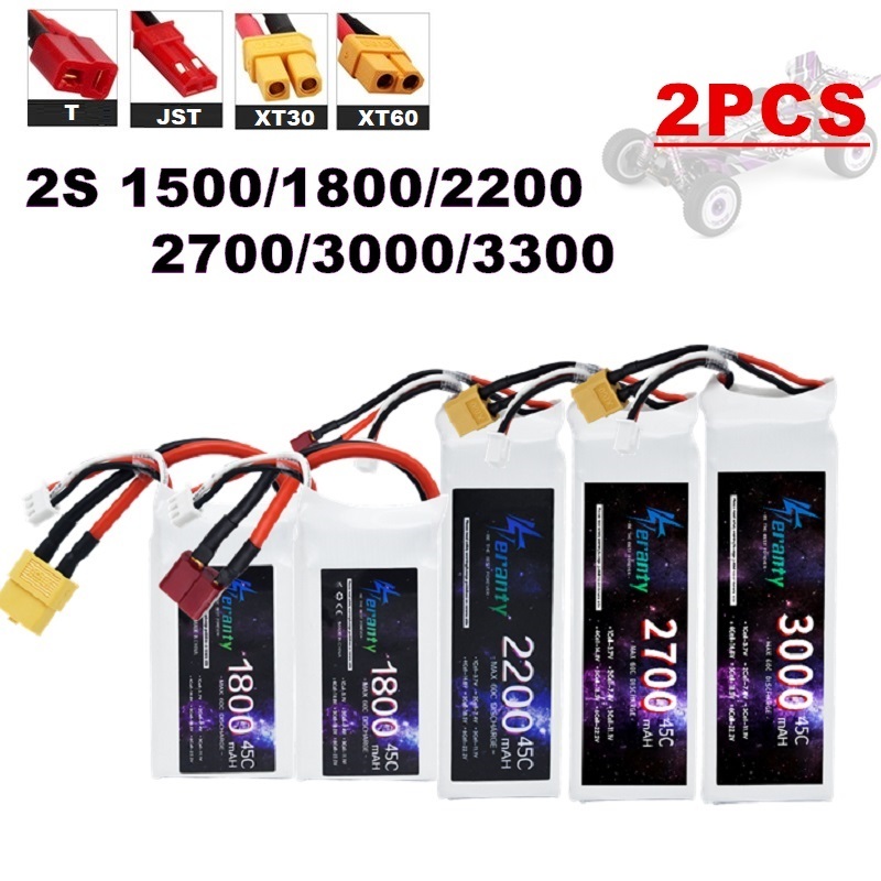 2PCS 7,4 V Lipo 2S Batterie 15 – Drone Racing Battery Bewertung und Preis
