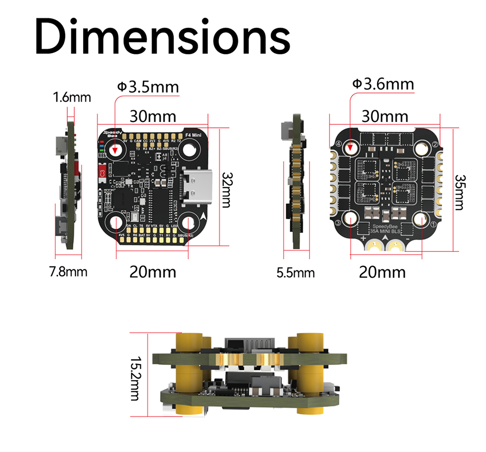 F405 mini speedy bee f405 mini – Drone Racing Flight Controller Bewertung und Preis