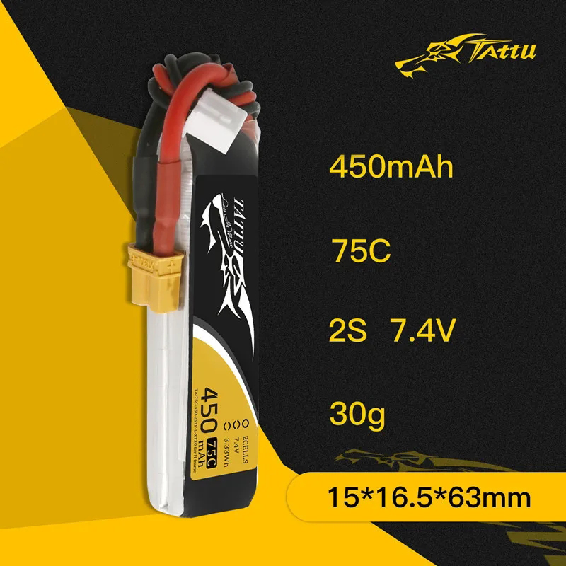 3Pcs NEUE TATTU 450/500/550mAh – Drone Racing Battery Bewertung und Preis